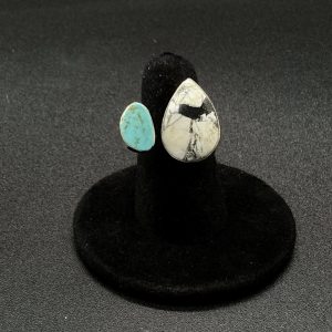 White Buffalo And Turquoise Adjustable Size