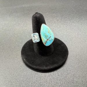 Turquoise And Blue Topaz Adjustable Size