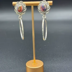 Dalia Turquoise Hoops